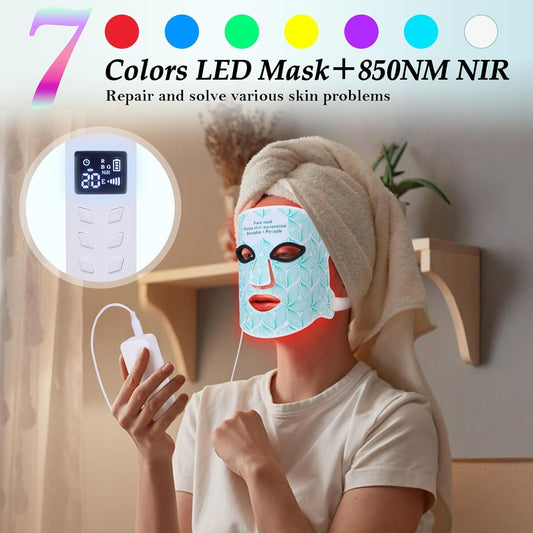 Red Light Therapy Mask Explained: The Science Behind 7 Colors LED Skin Rejuvenation & 850nm NIR Technology