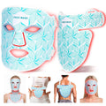 Biuufish 8-Color LED Red Light Therapy Mask for Face & Neck | 850nm Near Infrared, Anti-Aging, Rechargeable